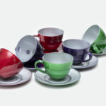 TAZA DE TE COLORES METALIZADOS SURTIDOS