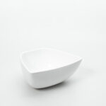 BOWL TRAPEZOIDAL GRANDE CERAMICA BLANCO LISO