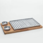 GRILL GRANDE + BASE MADERA + DIPS SALSEROS