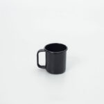 JARRO MUG ENLOZADO NEGRO 8 X 9 CM