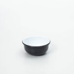 BOWL ENL. BCO MEDIANO 15,5 CM. EXT. NEGRO