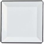 PLATO PLAYO CUADRADO 28 CM ENL. BLANCO