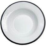 PLATO POSTRE HONDO (FLANERO) 20 CM ENL. BLANCO