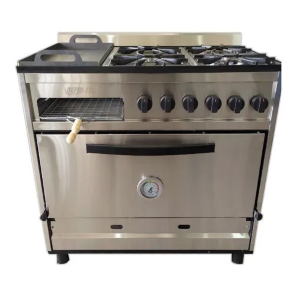 Imágen principal de 5031 - COCINA FEUDAL 4 MECHEROS HORNO PIZZERO + PLANCHA + CARLITERO COCINA FEUDAL 4 MECHEROS HORNO PIZZERO + PLANCHA + CARLITERO - Imagen 1