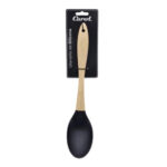CUCHARA GUISO MGO.MAD. SILIC. NEGRO (CAR. 99050 FNE)