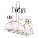 CONDIMENTOS VIDRIO C/EXHIB, SET X4  (CAR. 3022)