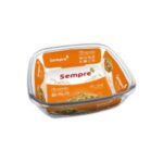 FUENTE VIDRIO CUAD C/TAPA 20X20X6,5 CM 1,5 L SEMPRE  (MT. 6311CT)
