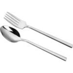 CUCHARA Y TENEDOR DE ENSALADA VIENA 24,5 CM PACK X 2  (MT. LH1098)