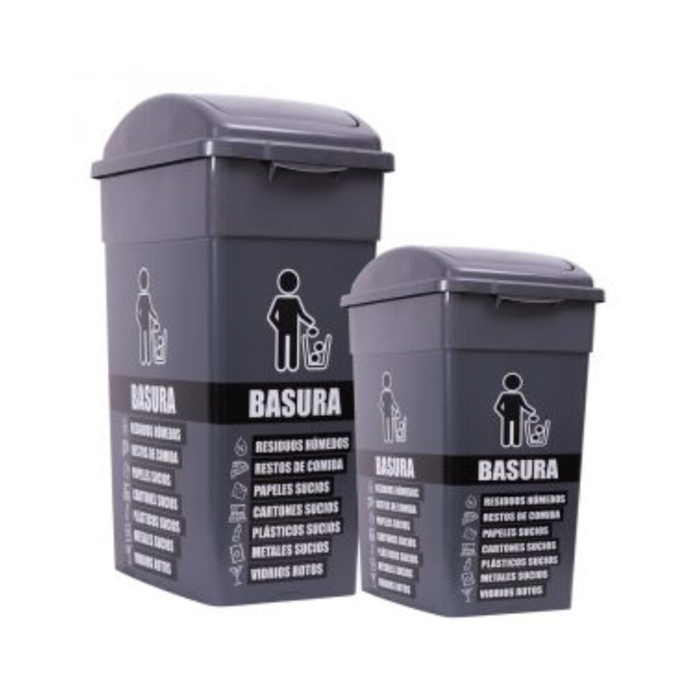 Imágen principal de 1065 - CESTO ECOLOGICO 60 LTS TAPA VAIVEN GRIS (K994) CESTO ECOLOGICO 60 LTS TAPA VAIVEN GRIS (K994) - Imagen 1