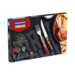 SET CUCHILLO Y TENEDOR X 12 PZ. POLYWOOD (21199/703)