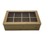 CAJA DE TE BAMBOO 8 DIVISIONES  (A.F. BBBATE08)
