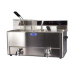 FREIDORA ELECTRICA DOBLE 16 LTS. C/CANILLA SILCOOK (HEF8L-2T)