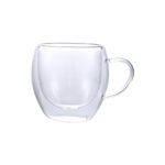 TAZA DE VIDRIO DOBLE PARED 80 ML. (40123)
