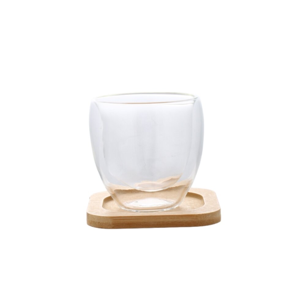 Imágen principal de 1154 - SET VASO VIDRIO DOBLE PARED 250 ML. + PLATO BAMBÚ BENABI (52523) SET VASO VIDRIO DOBLE PARED 250 ML. + PLATO BAMBÚ BENABI (52523) - Imagen 1