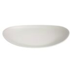 PLATO OVAL STEAK 32 X 26 CM BORMIOLI BLANCO (431290)