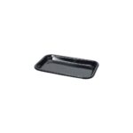 FUENTE ESTAMPADA ENLOZADA NEGRO 1/2 ALTURA 27 CM