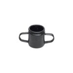 MATE DOBLE ASA 120 CC ENLOZADO NEGRO