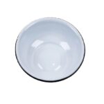 ENSALADERA ENL. 18 CM BLANCA BORDE NEGRO (CB. WJ207-18)