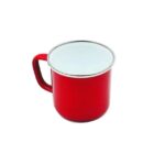 JARRO ENL. 12 CM ROJO BORDE PLATA (CB. 303D12)