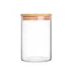 FRASCO VIDRIO TAPA MADERA 500 CC 10 X 7 CM (CB. GPG10-500)