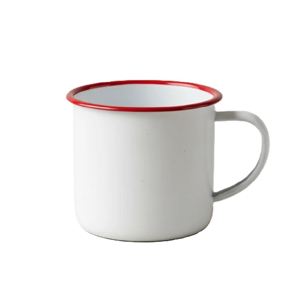 Imágen principal de 8401 - JARRO MUG 8X8 ENL. BLANCO BORDE ROJO (WJ-102R8) JARRO MUG 8X8 ENL. BLANCO BORDE ROJO (WJ-102R8) - Imagen 1