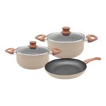 BATERIA DE COCINA 5 PZ BEIGE (CAR. 37220 ARB)