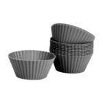 MOLDE SIL. P/CUPCAKE 7x3,2 SET X 12 GRIS  (CAR. 433 GRI)