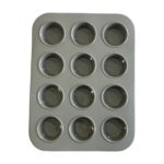 MOLDE SILIC P/12 CUPCAKE 23.5x18x1.5 GRIS  (CAR. 426 GRI)