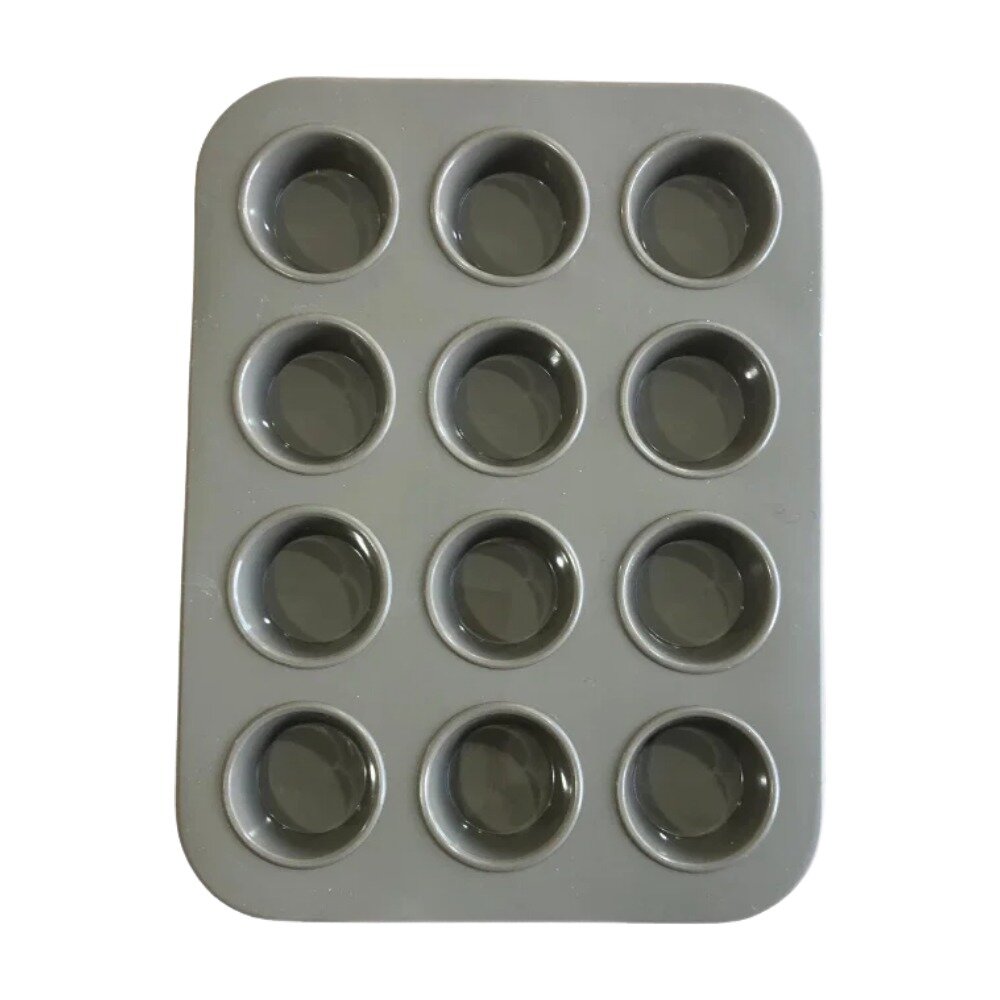 Imágen principal de 6218 - MOLDE SILIC P/12 CUPCAKE 23.5x18x1.5 GRIS (CAR. 426 GRI) MOLDE SILIC P/12 CUPCAKE 23.5x18x1.5 GRIS (CAR. 426 GRI) - Imagen 1