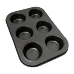 MOLDE SILI P/6 CUPCAKE 29x17.5x2 NEGRO  (CAR. 427 NEG)