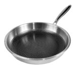 SARTEN AC. INOX. 26 CM. C/ANTIADH.  (HU.GIM53)