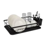 ESCURRIDOR PLATOS NEGRO 1 PISO NEGRO (HU.SP10)