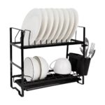ESCURRIDOR PLATOS NEGRO 2 PISOS (HU.SP14)