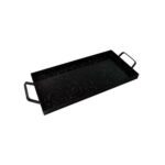 PLANCHA DE CHAPA ENLOZADA 2 HORNALLAS 25 X 50 X 3 CM.