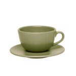 TAZA DE TE C/PLATO OLIVA 200 CC 14 CM    (AY04,5508)