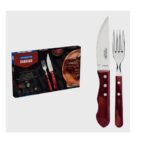 SET CUCHILLO JUMBO + TENEDOR X 12 PZ POLYWOOD (22399/042)