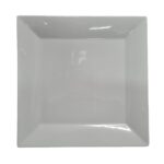 PLATO CUADRADO 25 CM PORCELANA (7769)