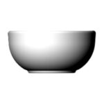 CAZUELA/DIP BULLET MARILU 6 X 4 CM. PLASTICO BLANCO (M208)