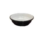 CAZUELA PLANA DE 12 NEGRO INT. BLANCO
