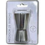 MEDIDOR DOBLE DE BEBIDAS ACERO INOXIDABLE