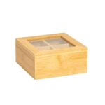 CAJA DE TE BAMBOO 4 DIVISIONES (A.F. BBBATE04)